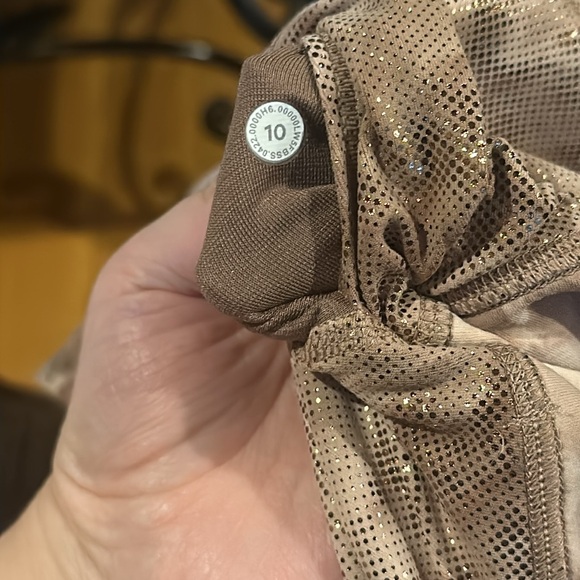 Lululemon Align HR Shine 25” Diamond Dye Misty Shell Cacao Diffuse Dot Foil NEW - Picture 10 of 11